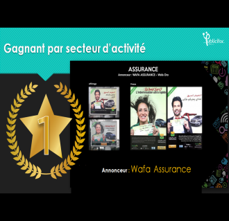 Wafaassurance primée meilleure création publicitaire pour le secteur assurances